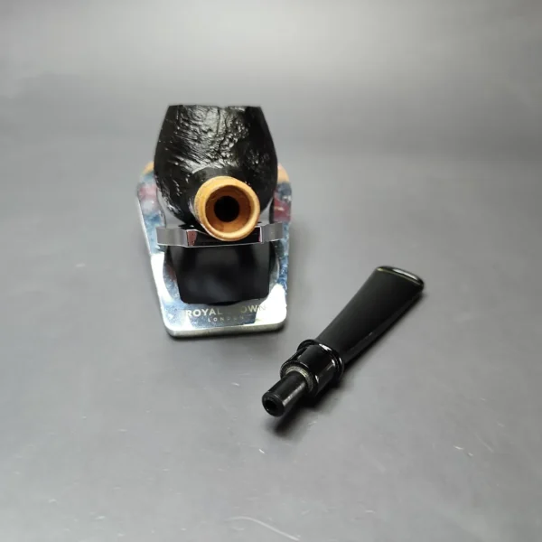 MBSD Briars by Piero Vitale Vintage Sandblasted Author w/ Boxwood Briar Pipe, New - Image 11