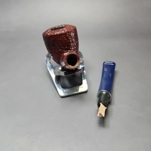 Savinelli Unica U45 Rusticated Bent Pot Estate Briar Pipe, Unsmoked, 6mm - Image 11