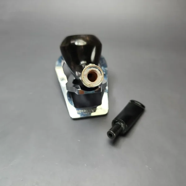 Nording Silver Classic Smooth Rhodesian Horn Estate Briar Pipe, Unsmoked - Image 11