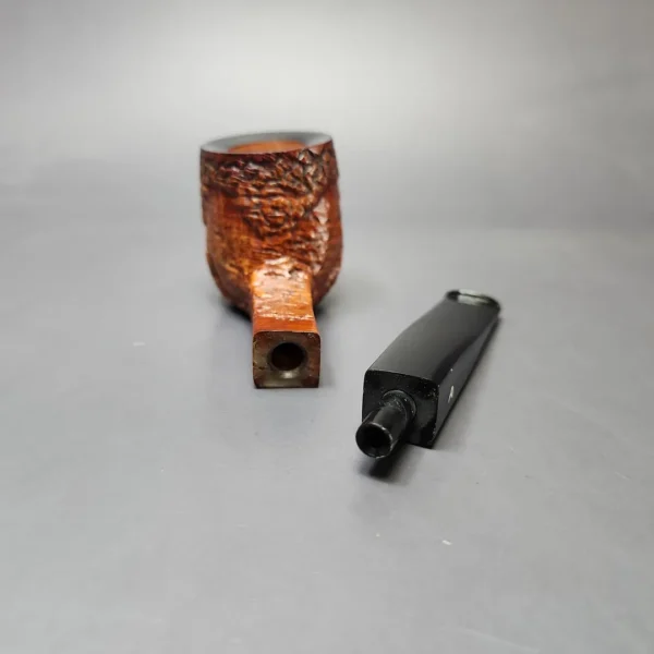 Ascorti New Dear Wax Drip Panel Shank Billiard Estate Briar Pipe, Unsmoked - Image 11