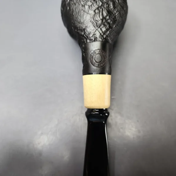 MBSD Briars by Piero Vitale Vintage Sandblasted Author w/ Boxwood Briar Pipe, New - Image 11