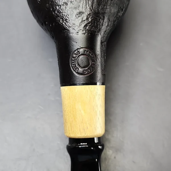 MBSD Briars by Piero Vitale Black Sandblasted Author w/ Boxwood Briar Pipe, New - Image 11