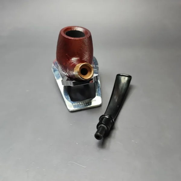 MBSD Briars by Piero Vitale Red Sandblasted Brandy w/ Olivewood Briar Pipe, New - Image 11