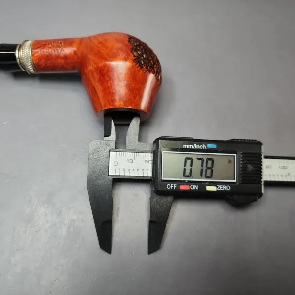 Vauen by Barontini 412 Partially Rusticated Rhodesian Estate Briar Pipe, Unsmoked, 9mm - Image 11