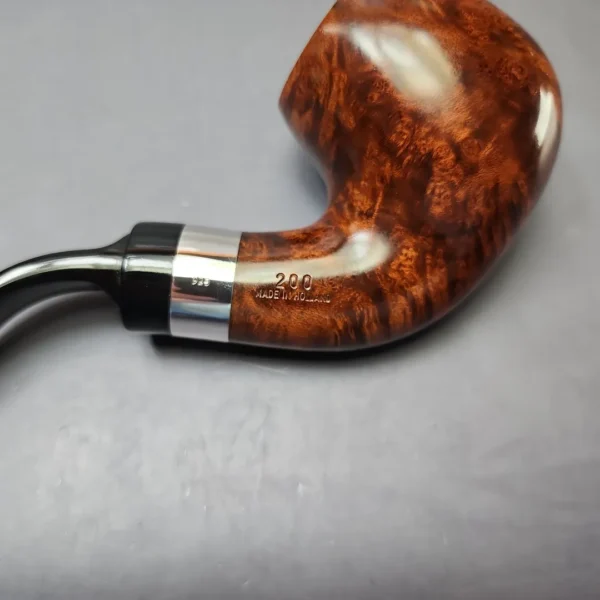 Big Ben Buckingham 200 Smooth Bent Billiard w/ Silver Estate Briar Pipe, Unsmoked, 9mm - Image 11