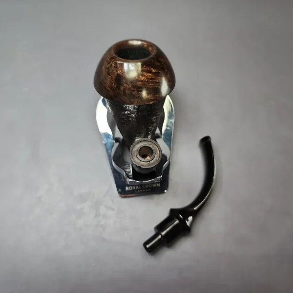 Johny Pipes Partially Sandblasted Calabash Estate Briar Pipe, Unsmoked - Image 12