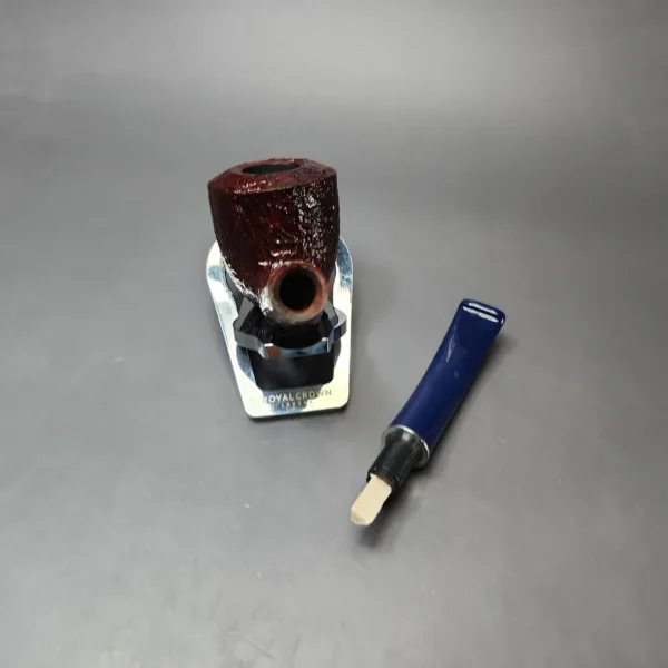 Savinelli Unica U45 Rusticated Bent Pot Estate Briar Pipe, Unsmoked, 6mm - Image 12