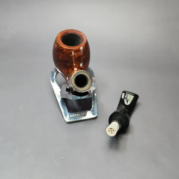 Big Ben Buckingham 200 Smooth Bent Billiard w/ Silver Estate Briar Pipe, Unsmoked, 9mm - Image 12