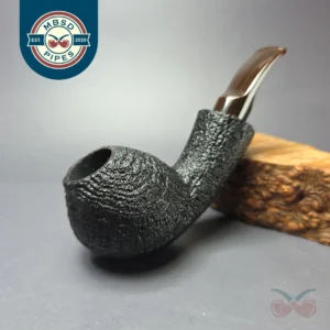 Buckeye Pipes Hand Made Sandblasted Brandy Briar Pipe, New