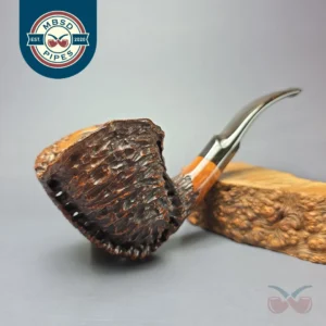 Randy Wiley 2000 XL Rusticated Freehand Estate Briar Pipe, American Estates