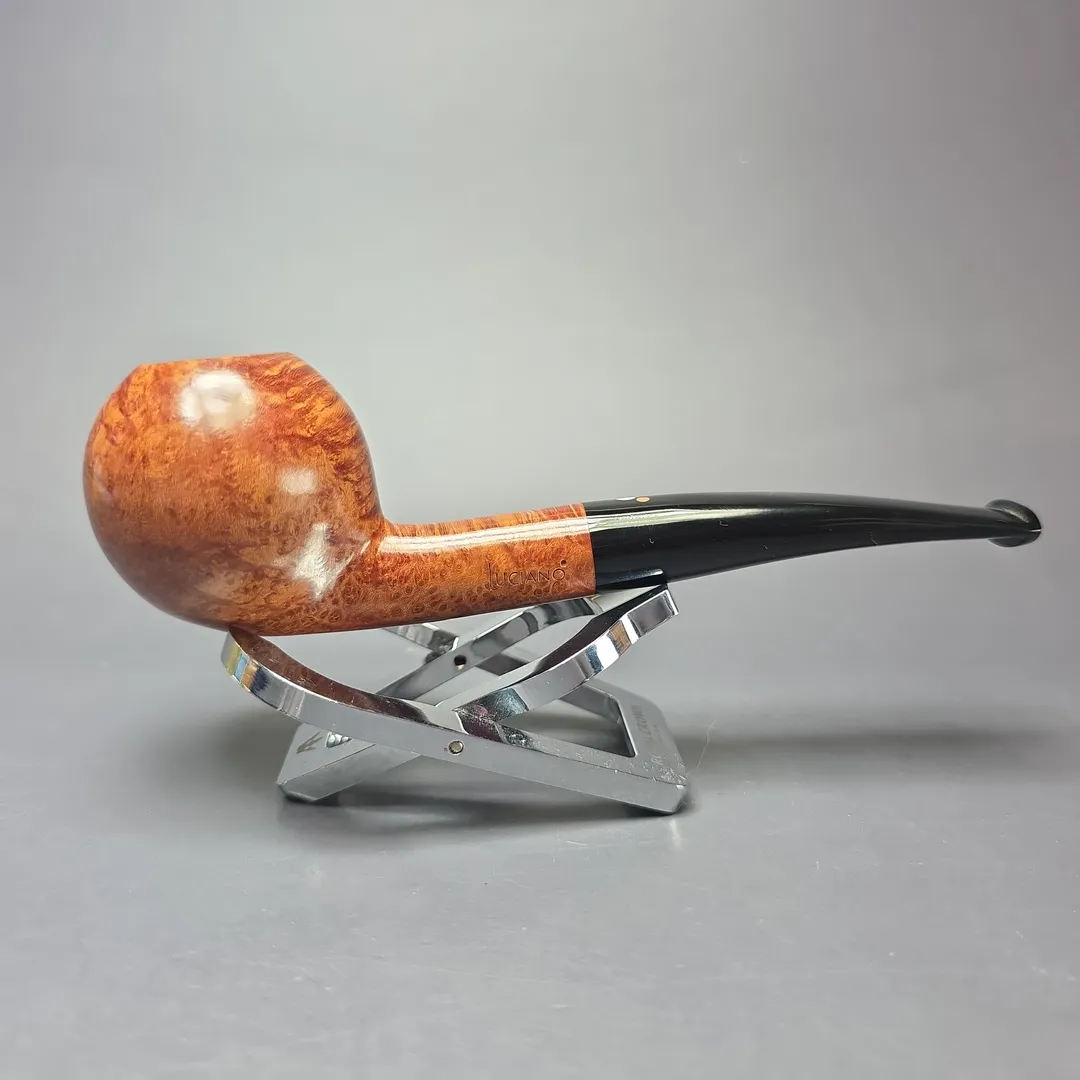 Luciano 2012 55 B Smooth Apple Estate Briar Pipe, Unsmoked - Image 2