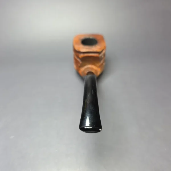 GBD Pre-1980s Grotesque Rusticated Panel Estate Briar Pipe, French Estates - Image 5