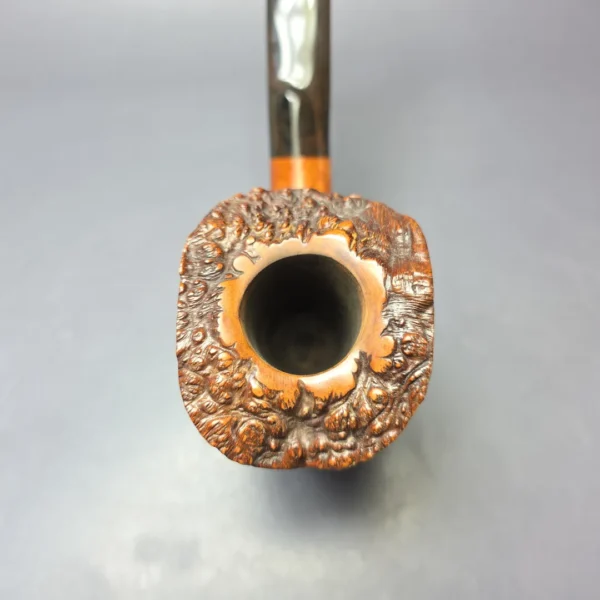 Randy Wiley 2000 XL Rusticated Freehand Estate Briar Pipe, American Estates - Image 5