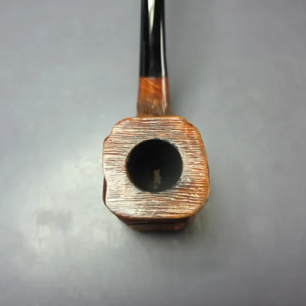 GBD Pre-1980s Grotesque Rusticated Panel Estate Briar Pipe, French Estates - Image 6