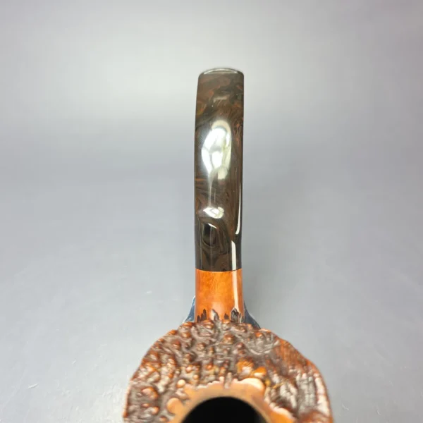 Randy Wiley 2000 XL Rusticated Freehand Estate Briar Pipe, American Estates - Image 6