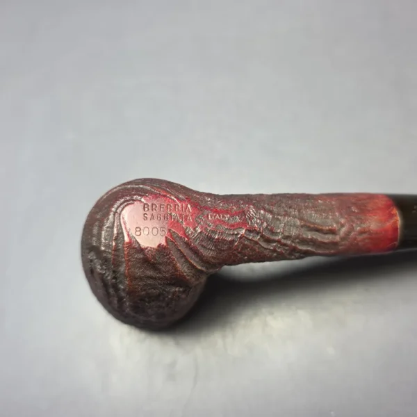 Brebbia Sabbiata 8005 Partially Sandblasted Billiard Estate Briar Pipe, Italian Estates - Image 7