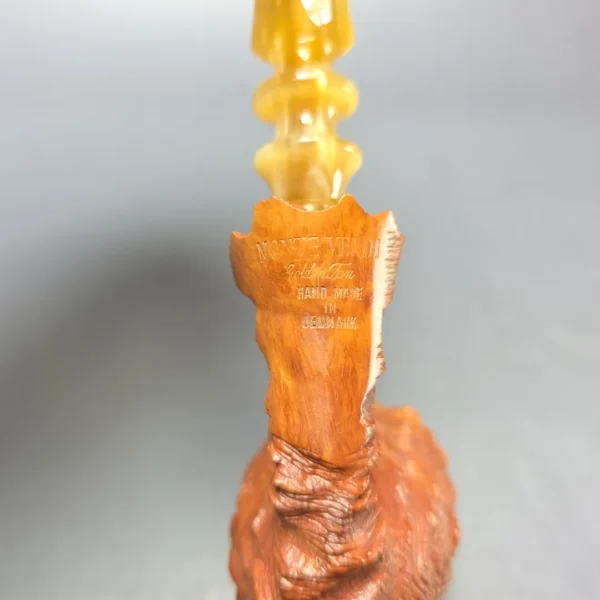 Monte Verdi (Preben Holm) Golden Tan Rusticated Freehand Estate Briar Pipe, Danish Estates - Image 7