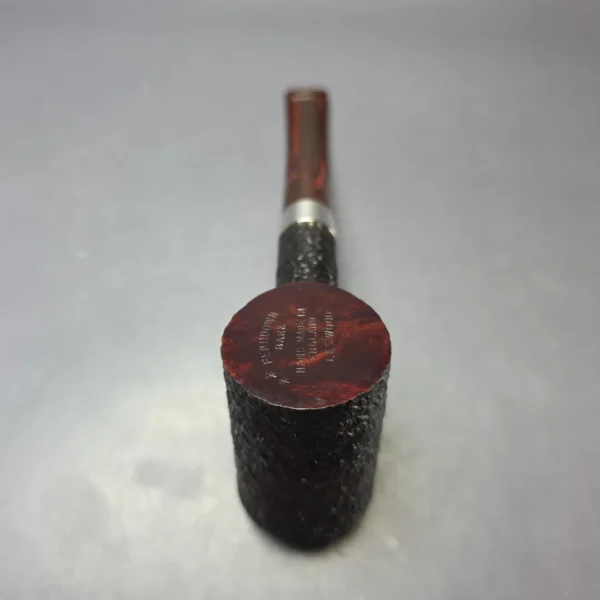 Ferndown Bark 2 Star Partially Rusticated Poker w/ Silver Estate Briar Pipe, Unsmoked - Image 8