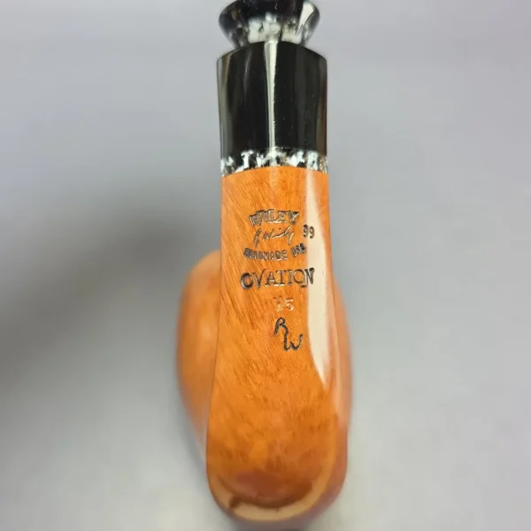 Randy Wiley 1999 Ovation H5 Grade Smooth Freehand Estate Briar Pipe, Unsmoked - Image 9