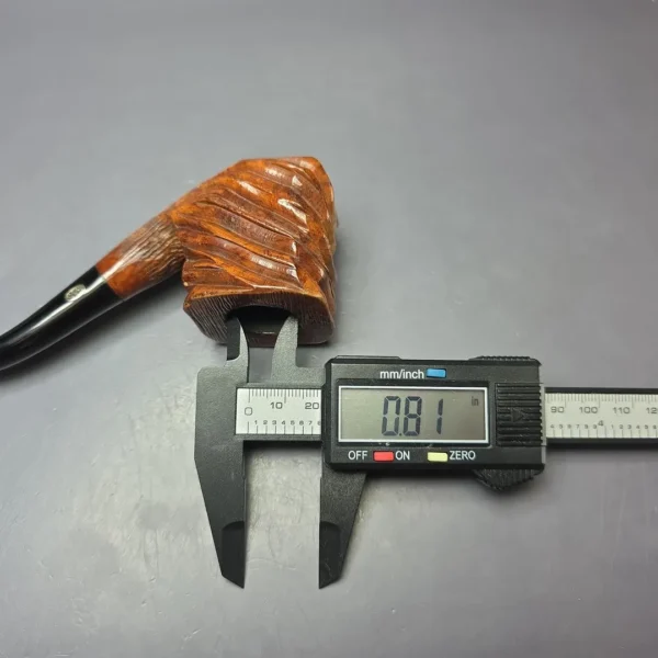 GBD Pre-1980s Grotesque Rusticated Panel Estate Briar Pipe, French Estates - Image 10