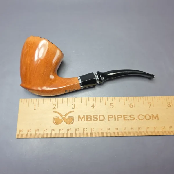 Randy Wiley 1999 Ovation H5 Grade Smooth Freehand Estate Briar Pipe, Unsmoked - Image 10