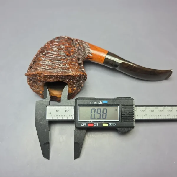 Randy Wiley 2000 XL Rusticated Freehand Estate Briar Pipe, American Estates - Image 10