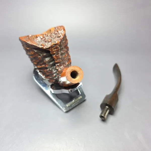 Randy Wiley 2000 XL Rusticated Freehand Estate Briar Pipe, American Estates - Image 11