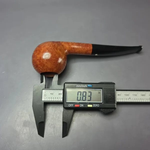 Luciano 2012 55 B Smooth Apple Estate Briar Pipe, Unsmoked - Image 12