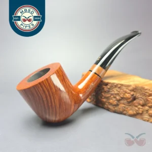 Radice Clear Fiammata O Smooth Bent Billiard w/ Olivewood Estate Briar Pipe, Italian Estates
