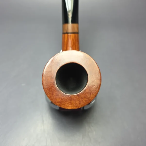 Radice Clear Fiammata O Smooth Bent Billiard w/ Olivewood Estate Briar Pipe, Italian Estates - Image 6