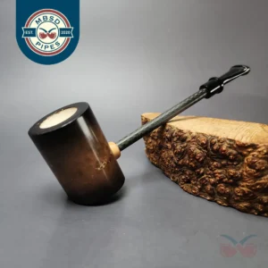 MBSD Meerschaum Deluxe Smooth Poker Block Meerschaum Pipe, New