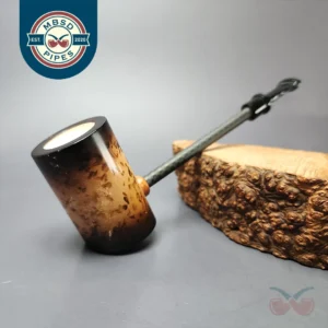MBSD Meerschaum Deluxe Smooth Poker Block Meerschaum Pipe, New