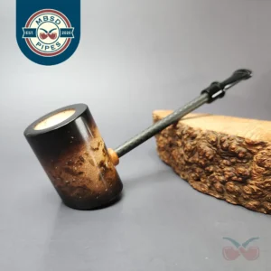 MBSD Meerschaum Deluxe Smooth Poker Block Meerschaum Pipe, New
