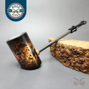 MBSD Meerschaum Deluxe Smooth Poker Block Meerschaum Pipe, New