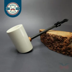 MBSD Meerschaum Deluxe Smooth Poker Block Meerschaum Pipe, New