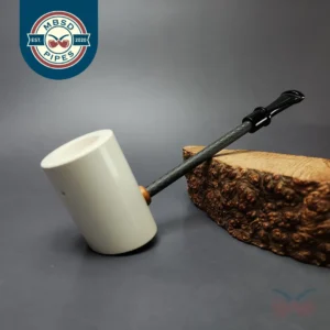 MBSD Meerschaum Deluxe Smooth Poker Block Meerschaum Pipe, New