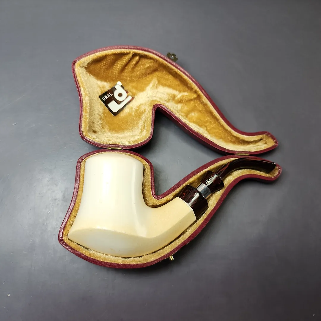 Fikri Baki XL Smooth Volcano w/ Cumberland Estate Block Meerschaum