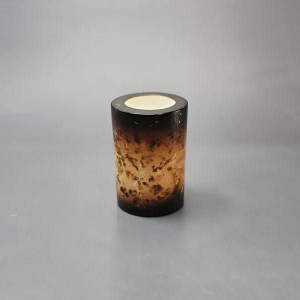 MBSD Meerschaum Deluxe Smooth Poker Block Meerschaum Pipe, New - Image 3