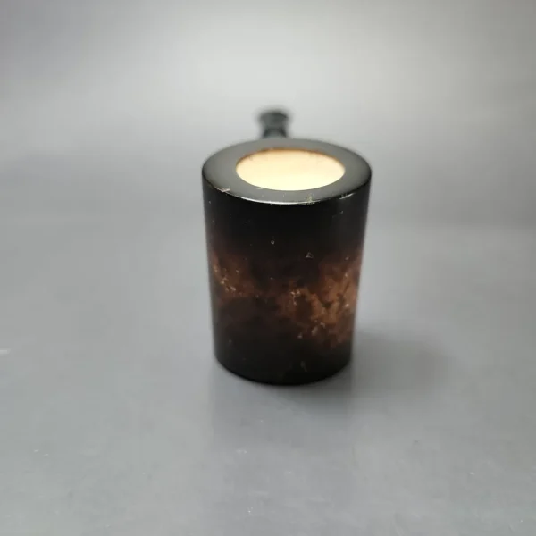 MBSD Meerschaum Deluxe Smooth Poker Block Meerschaum Pipe, New - Image 3