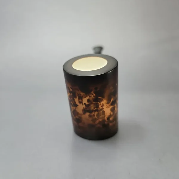 MBSD Meerschaum Deluxe Smooth Poker Block Meerschaum Pipe, New - Image 3