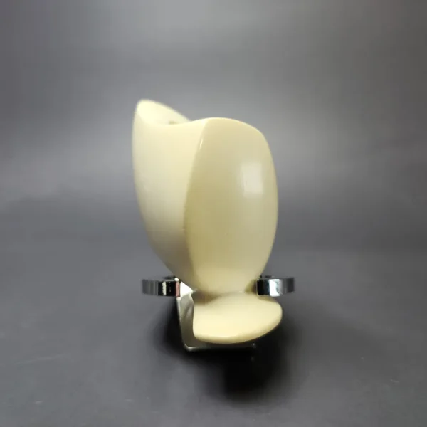 Ismet Bekler Smooth Cup and Saucer Estate Block Meerschaum Pipe, Unsmoked - Image 4