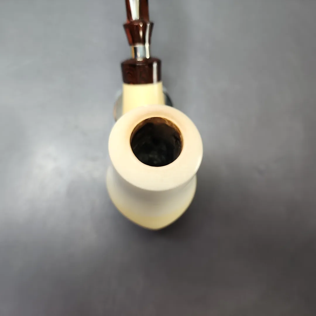 Fikri Baki XL Smooth Volcano w/ Cumberland Estate Block Meerschaum