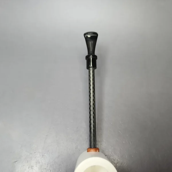 MBSD Meerschaum Deluxe Smooth Poker Block Meerschaum Pipe, New - Image 5