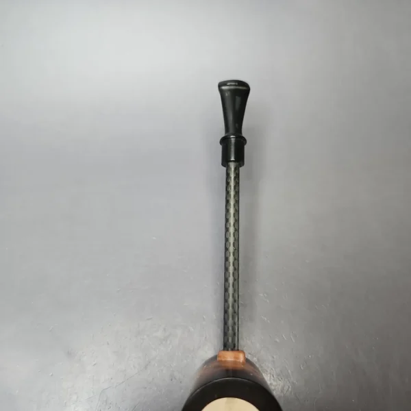 MBSD Meerschaum Deluxe Smooth Poker Block Meerschaum Pipe, New - Image 5