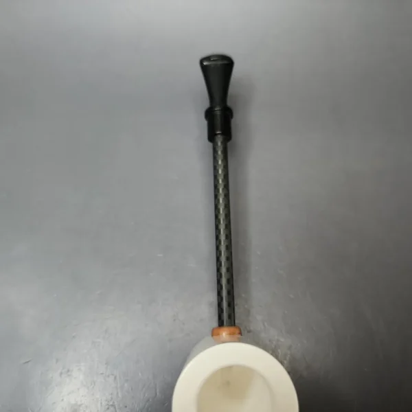 MBSD Meerschaum Deluxe Smooth Poker Block Meerschaum Pipe, New - Image 5