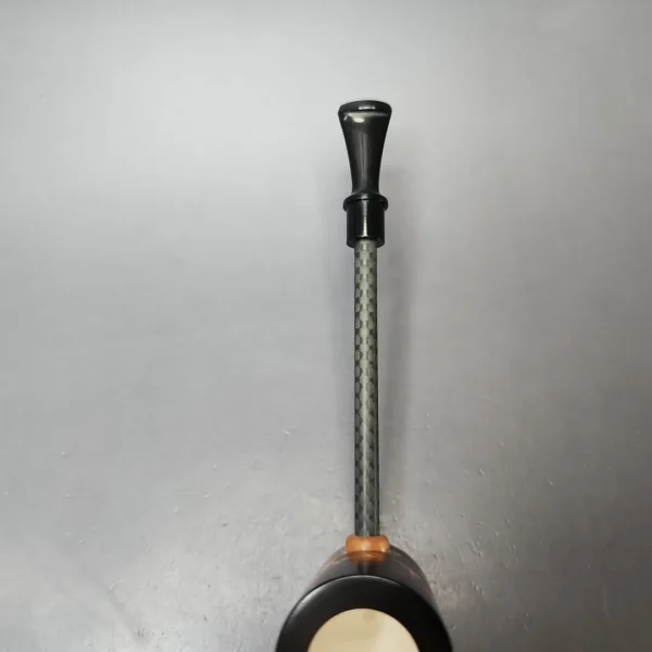 MBSD Meerschaum Deluxe Smooth Poker Block Meerschaum Pipe, New - Image 5