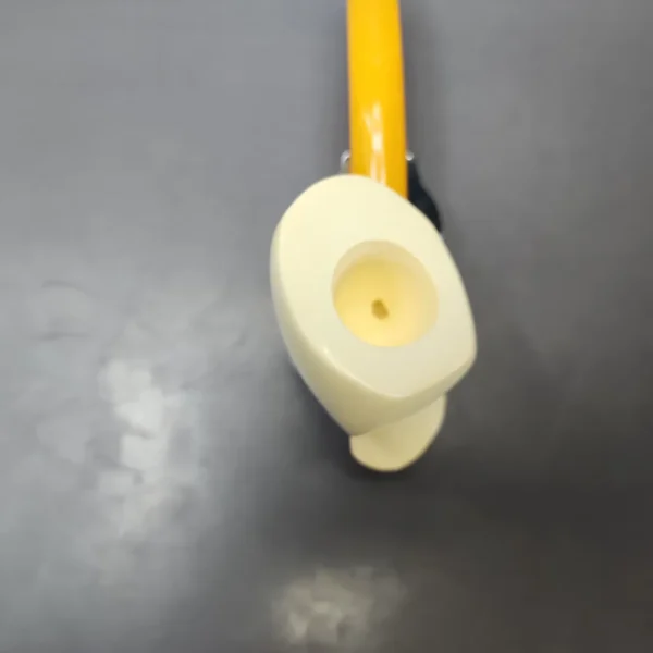 Ismet Bekler Smooth Cup and Saucer Estate Block Meerschaum Pipe, Unsmoked - Image 5