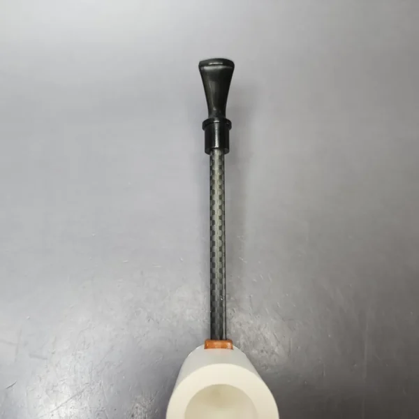 MBSD Meerschaum Deluxe Partial Lattice Poker Block Meerschaum Pipe, New - Image 5