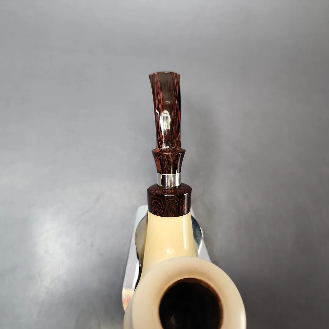 Fikri Baki XL Smooth Volcano w/ Cumberland Estate Block Meerschaum