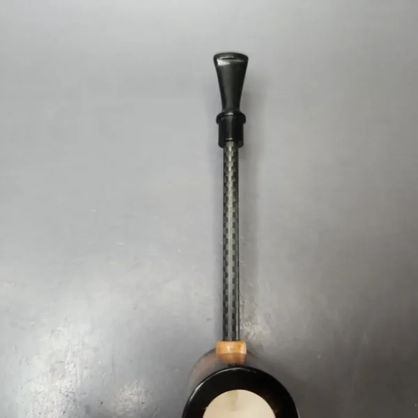 MBSD Meerschaum Deluxe Smooth Poker Block Meerschaum Pipe, New - Image 6